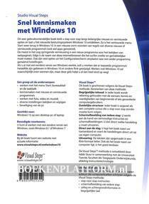 Snel kennis maken met Windows 10