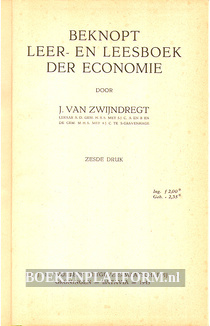 Beknopt leer- en leesboek der economie