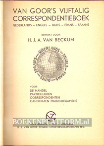 Vijftalig correspondentieboek