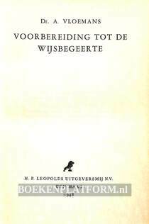 Voorbereiding tot de Wijsbegeerte