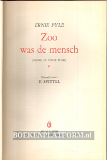 Zoo was de mensch