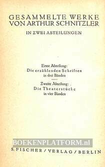 Arthur Schnitzler, gesammelte Werke 1