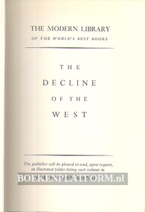 The Decline of the West