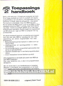 MSX 2 Toepassings handboek
