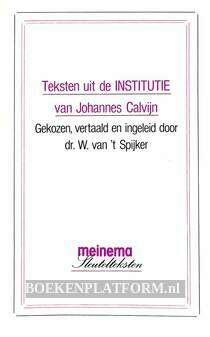 Teksten uit de Institutie van Johannes Calvijn