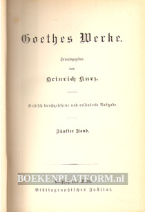 Goethes Werke dl. 05