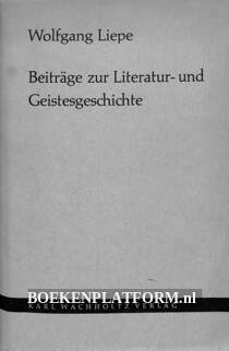 Beiträge zur Literatur- und Geistesgeschichte