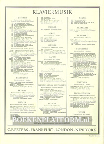 Händel album Edition Peters nr. 1821