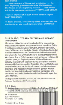 Blue Guide Literary Britain and Ireland
