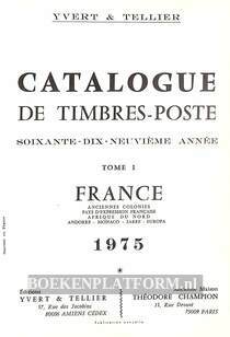 Catalogue Timbres de France 1975 Tome 1