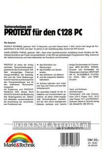 Textverarbeitung mit Protext für den C128PC