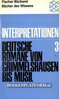 Interpretationen 3 Deutsche Romane