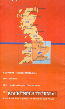 Michelin 504 Soyth East England, The Midlands, East Anglia