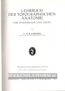Lehrbuch der Topo-graphischen Anatomie