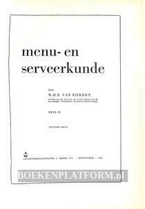 Menu- en serveerkunde II