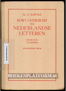 Kort overzicht der Nederlandse letteren