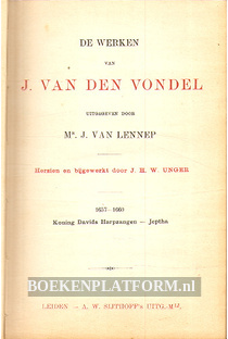 Werken van J. v.d. Vondel 1657-1660
