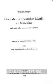 Geschichte der deutschen Mystik im Mittelalter 3