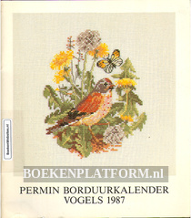 Permin Borduur kalender Vogels 1987