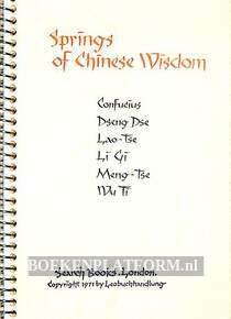 Springs of Chinese Wisdom