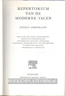 Repertorium van de moderne talen, Engels