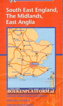 Michelin 504 Soyth East England, The Midlands, East Anglia