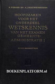 Wetskennis van het examen Gemeente administratie 1