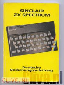 Sinclair ZX Spectrum Deutsche Bedieningsanleitung