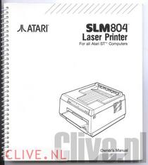 Atari SLM 804 Laser Printer for all Atari ST Computers Owners Manual