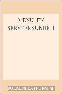 Menu- en serveerkunde II